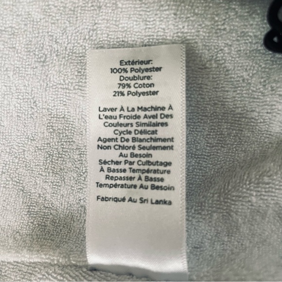 Talbots black and white gingham check lightweight vest, Terry cloth lining, S - Picture 7 of 11